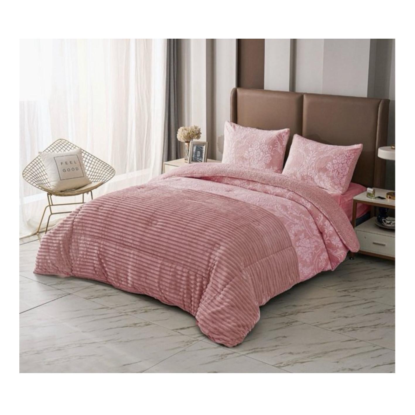 Edredón Sherpa Conforter con pelo borreguito Edredón Sherpa con Borreguillo de Invierno Para cama de 90-105-135-150 cm,