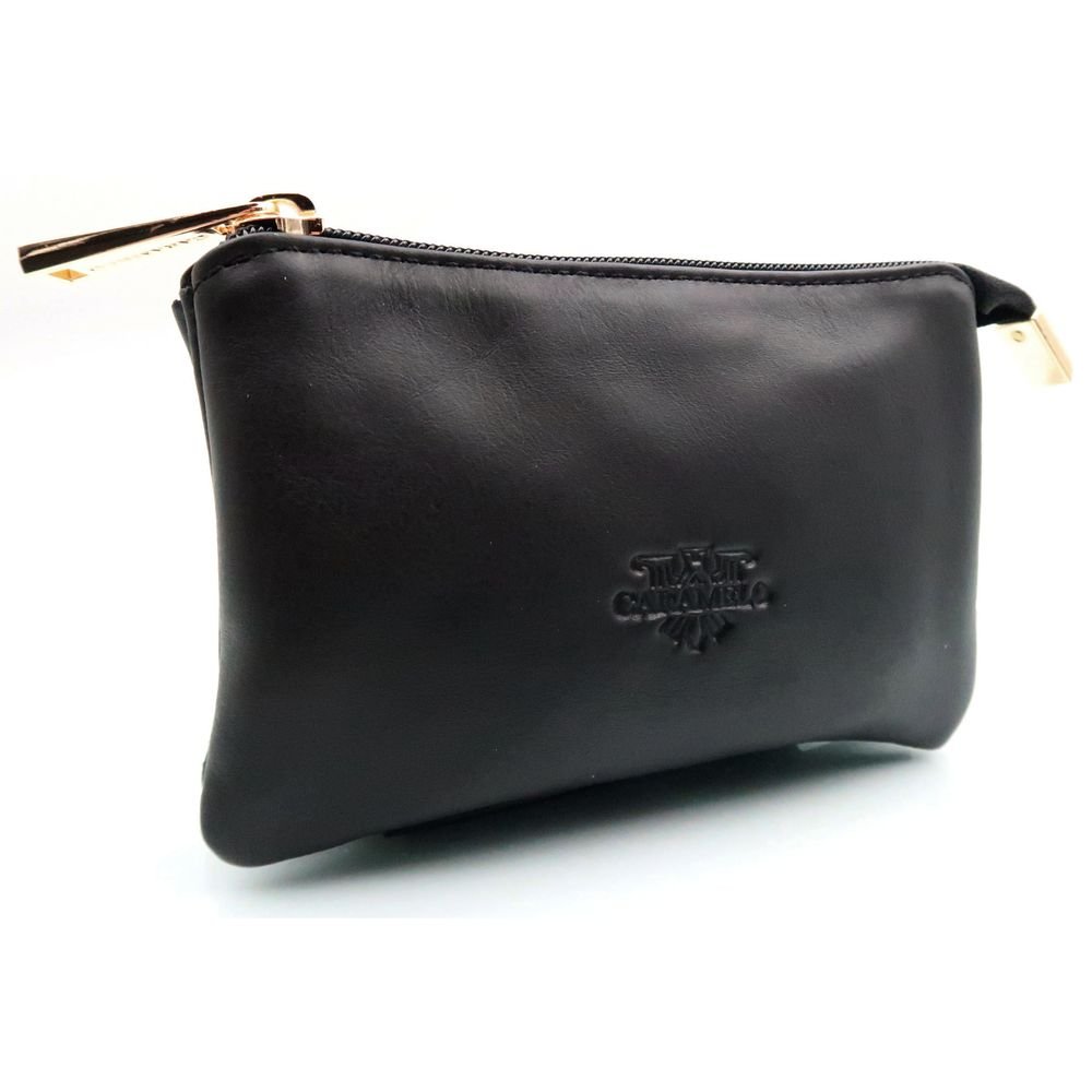 CARAMELO MONEDERO PIEL NAPA NEGRO - 15 X 4 5 X 10 CM NAPA
