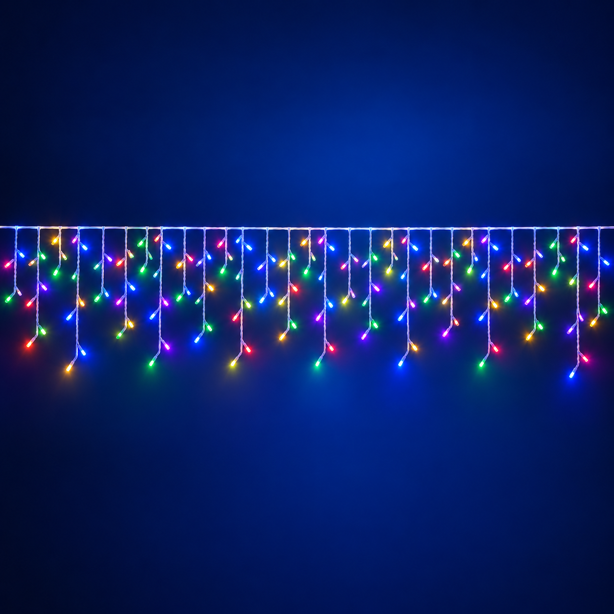 Cortina de Luces LED de Navidad 200 LED – 5 m, 40 Tiras, 8 Funciones interior y exterior - Kmt Style