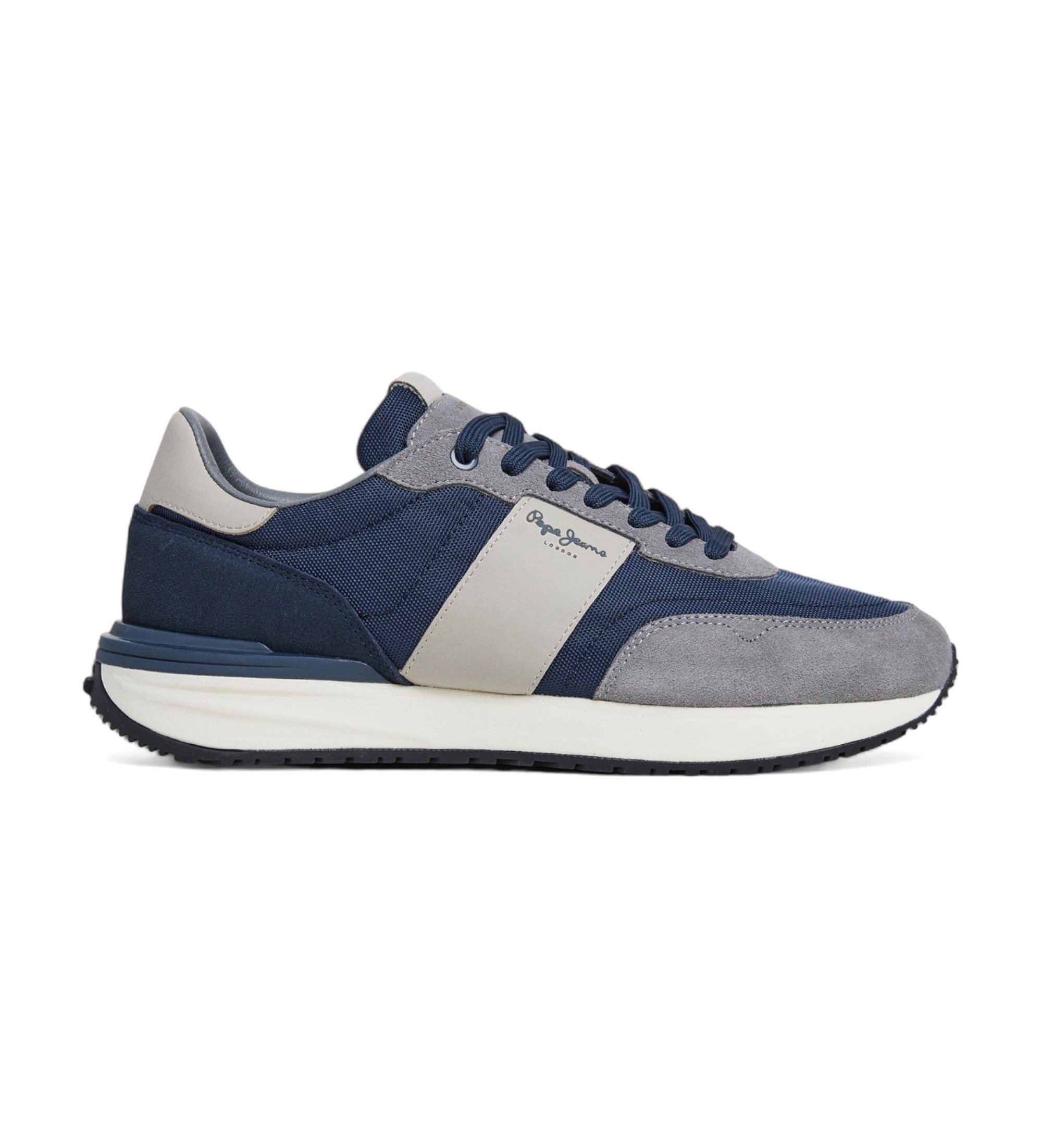 Pepe Jeans | Hombre | Zapatillas de Piel Buster Supra marino