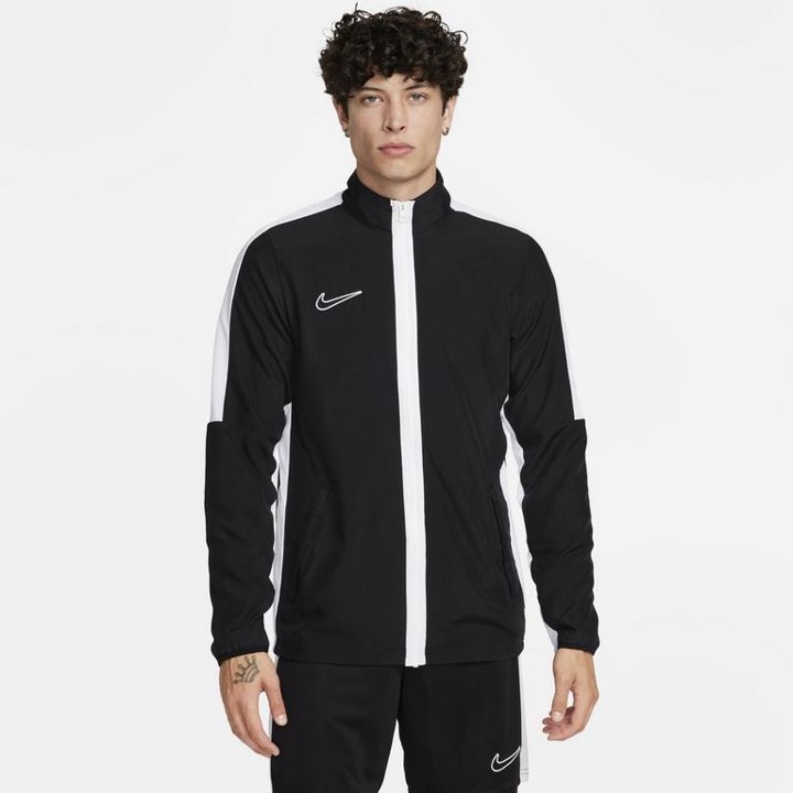 Nike Sudadera de Chandál Academy Pro, con cierre para hombre, Amarillo fluorescente, Azul y Negra