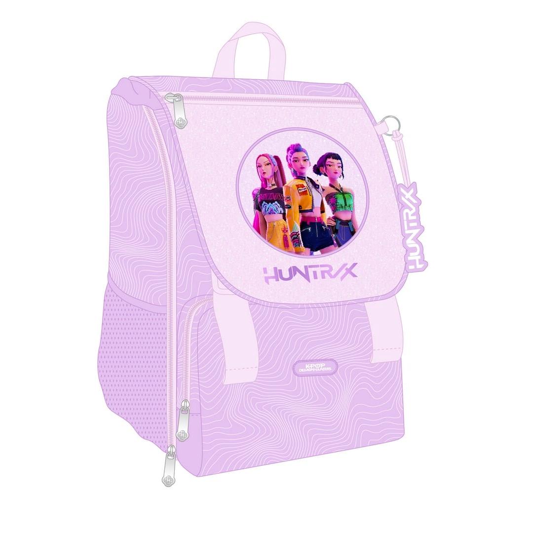 SAFTA | Mochilas Escolares K-Pop Demon Hunters Iconic, Modelos Mini, 3D, Extensible, Doble, Adaptables a Carro, para Portátil 14" y Grande con Ruedas Compact Evolution, Mochilas con Licencia Oficial