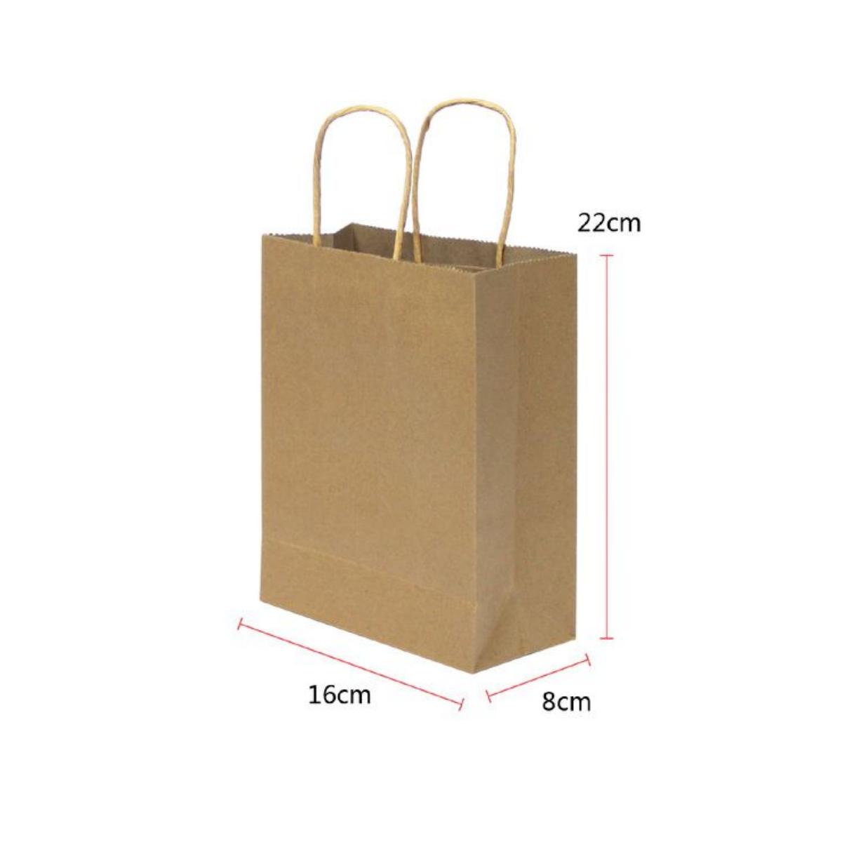 Bolsa de Regalo, Bolsa de Papel, 7 Tamaños de Bolsas Papel Kraft de Mejor Calidad, para Fiestas, Ceremonias de Graduación, Bodas, Aniversarios