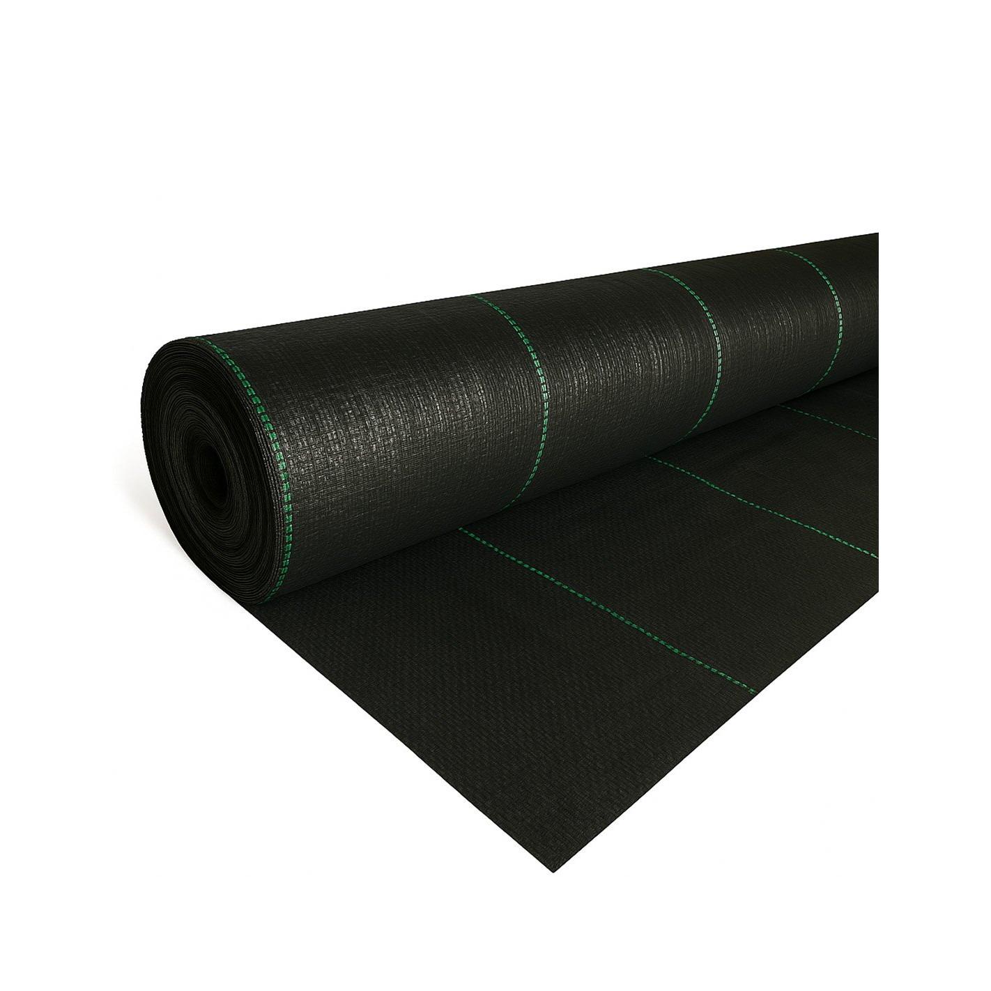 Malla Antihierbas 110g/m² | Tela Geotextil Transpirable | Control de Maleza | Protección Anti-UV Césped Artificial Jardín Huerto