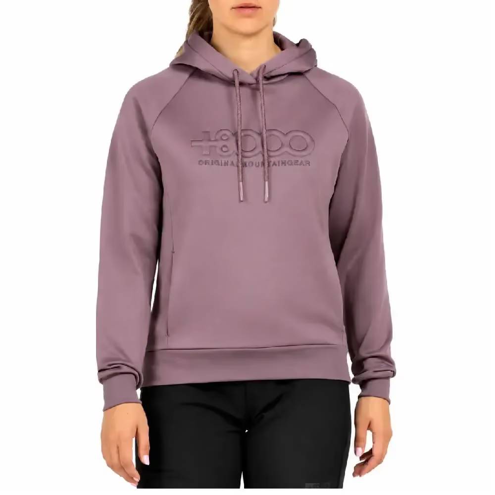 SUDADERA +8000 BEMBI MUJER BERENJENA | OUTDOOR MONTAÑA TEJIDO TÉRMICO