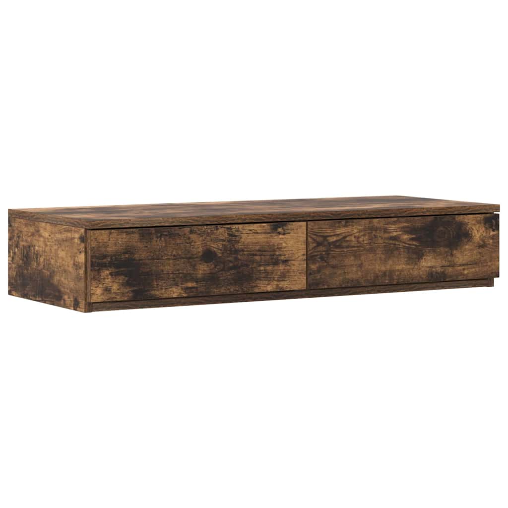 vidaXL Cajones de cama 100 x 36,5 x 16,5 cm Madera de ingeniería Multicolor