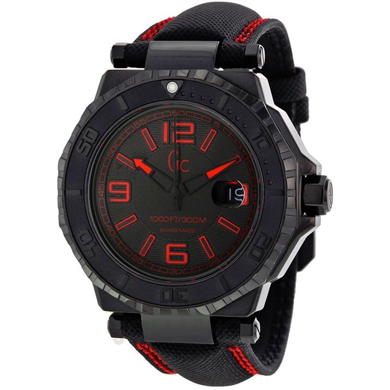 Reloj Guess Collection X79007G2S para Hombre - Esfera Negra - Acero Inoxidable Lacado Negro - Resistencia Al Agua 30 Atmósferas