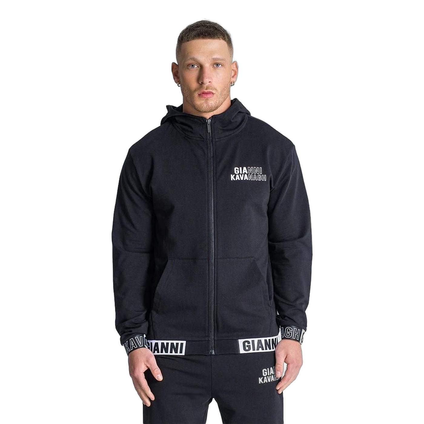 Chaqueta Gianni Kavanagh Edge Negro Hombre Moderno, Ropa casual 80% Algodón, 20% Poliéster