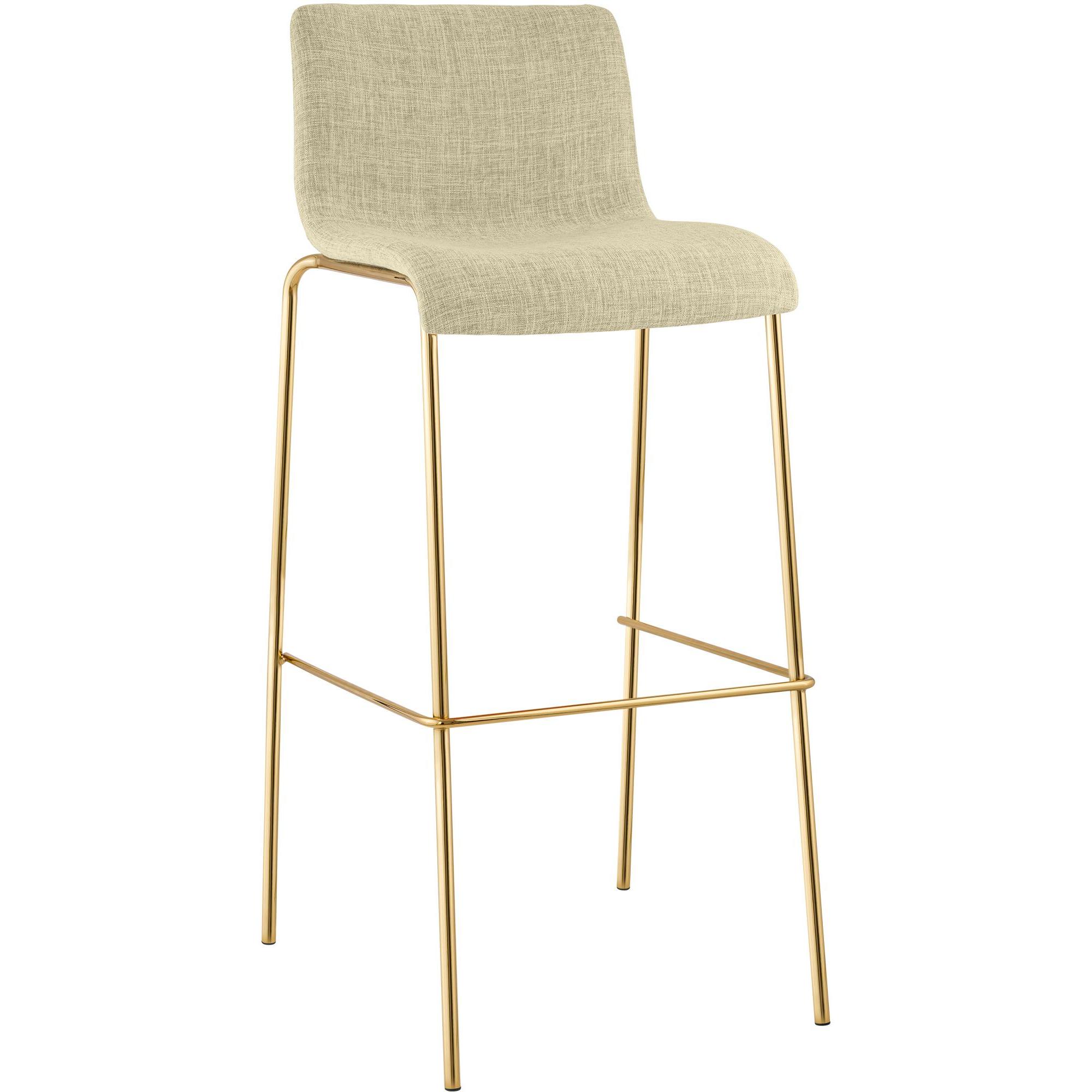 Barhocker Hoover Stoff 4-Fu Gold
