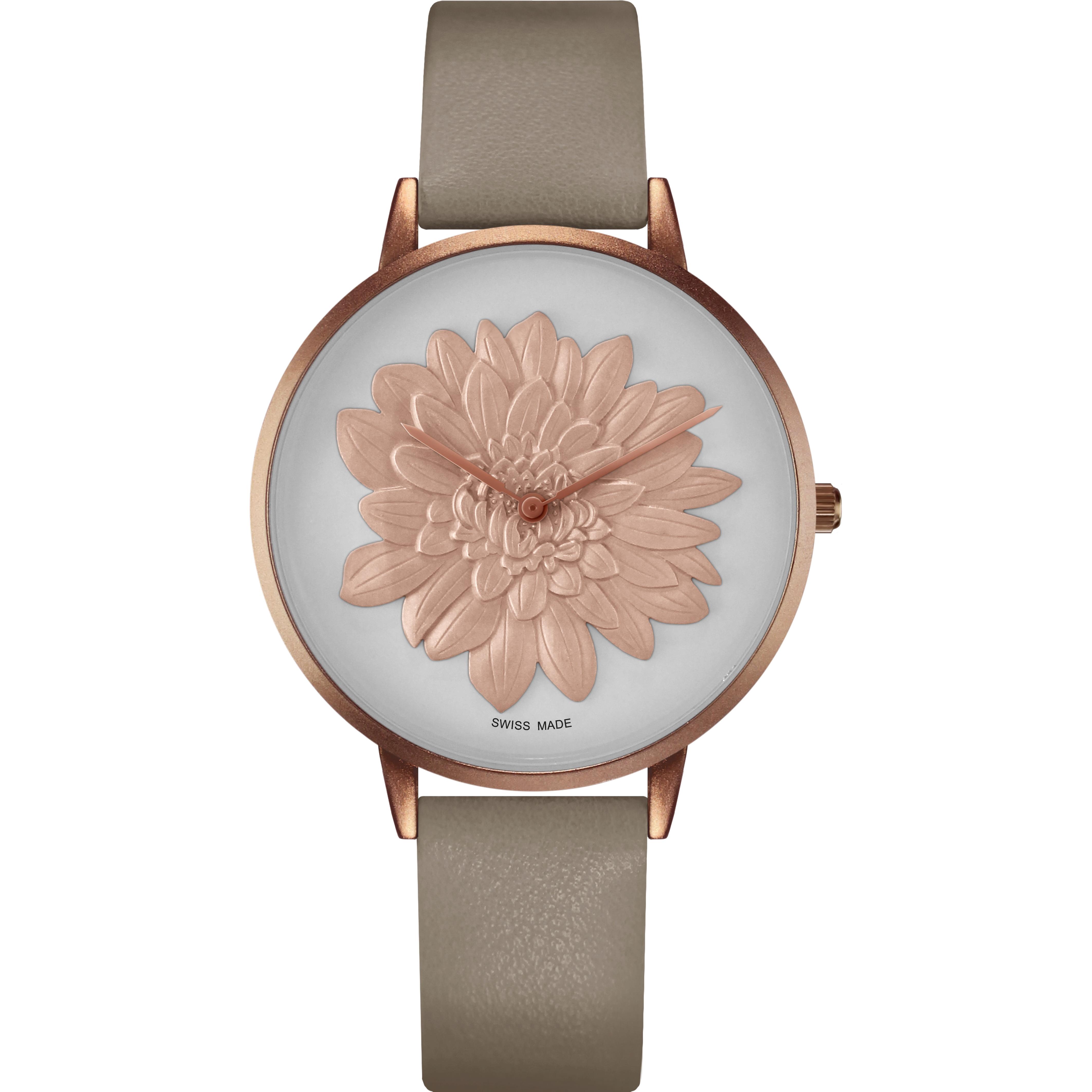 Bellevue Reloj Mujer Analogico Cuarzo con Correa de Piel sintetica B.43-1