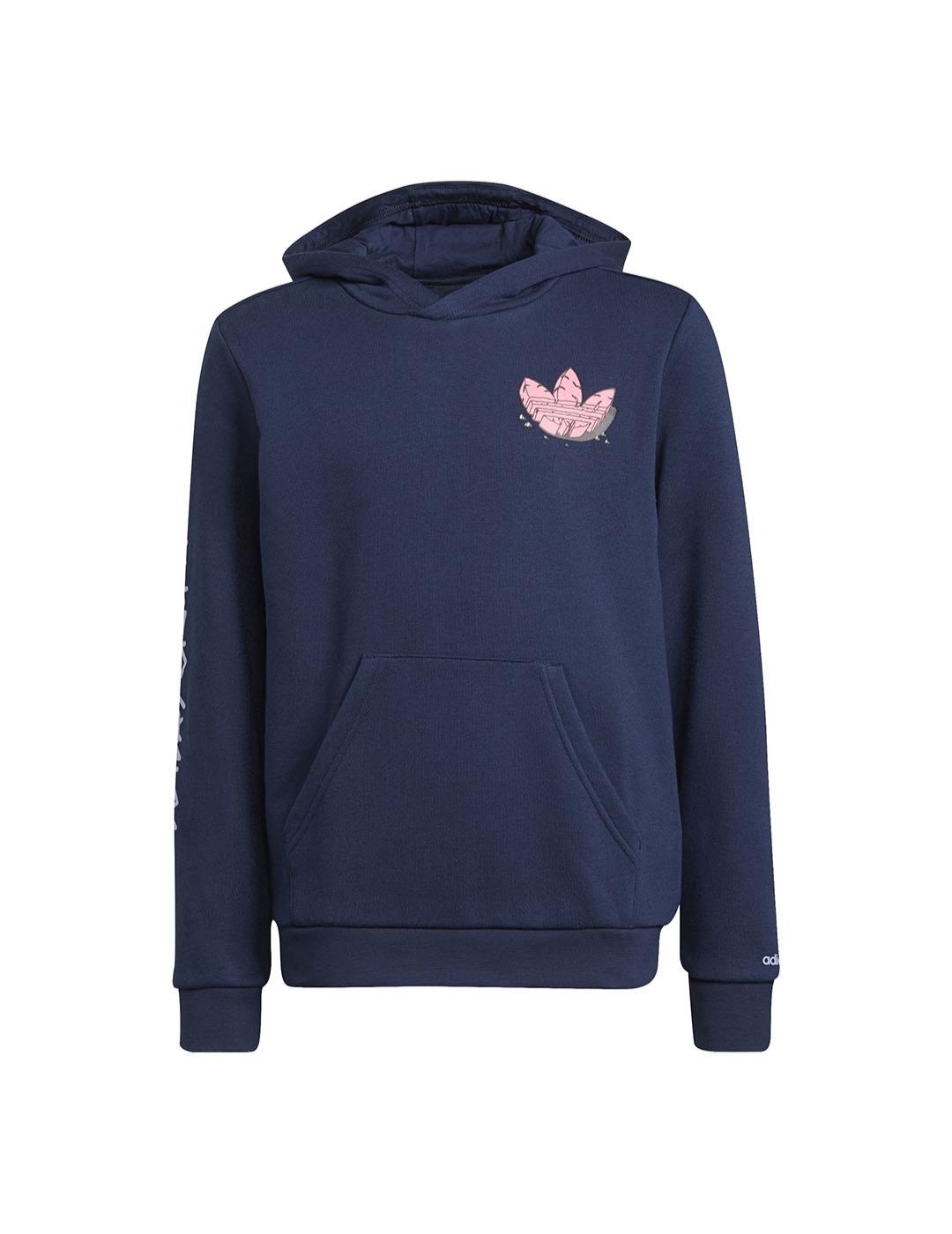 Adidas Sudadera Niño Conavy Azul Marino Capucha Cómoda