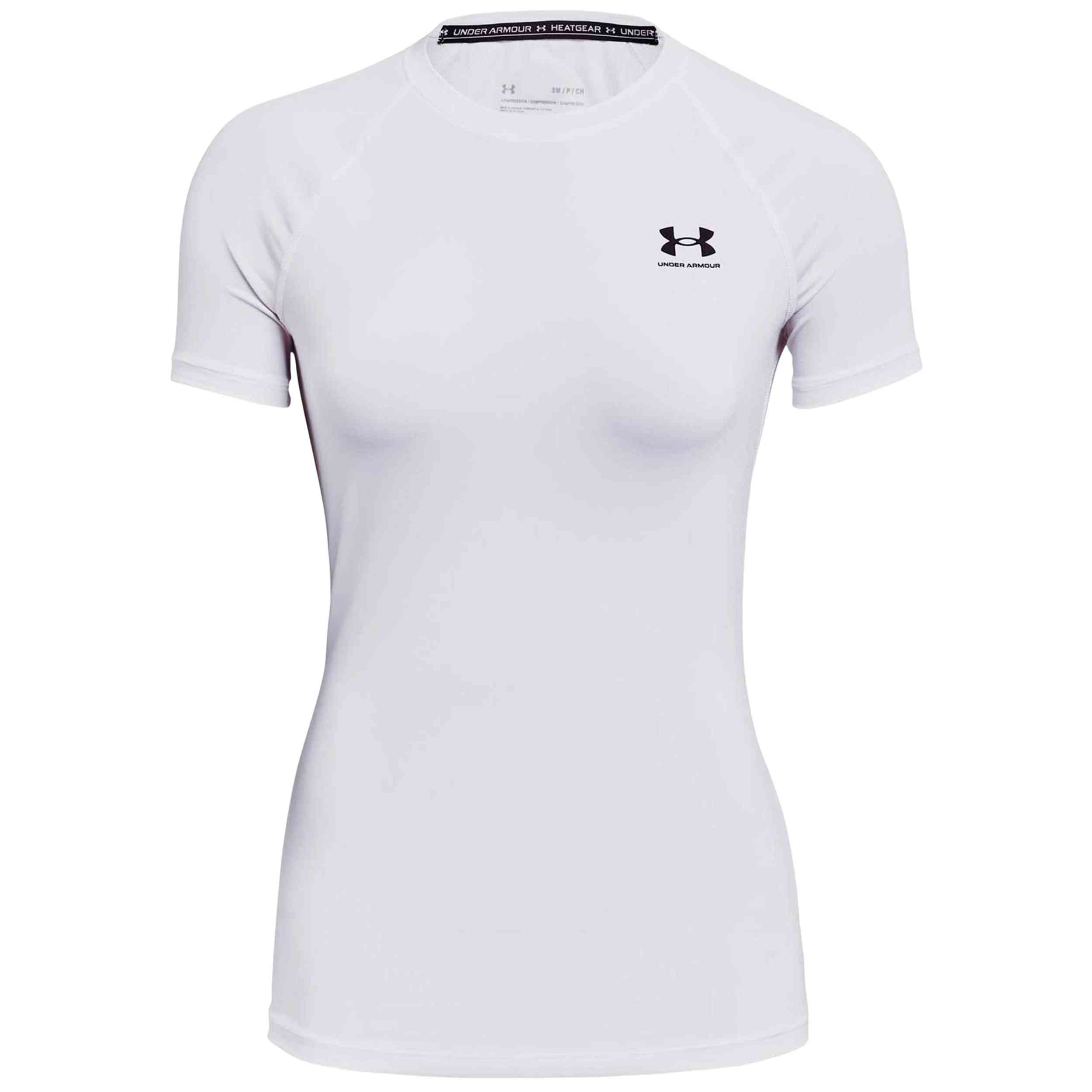 Camiseta De Manga Corta Under Armour modelo HeatGear para Mujer en color Blanco