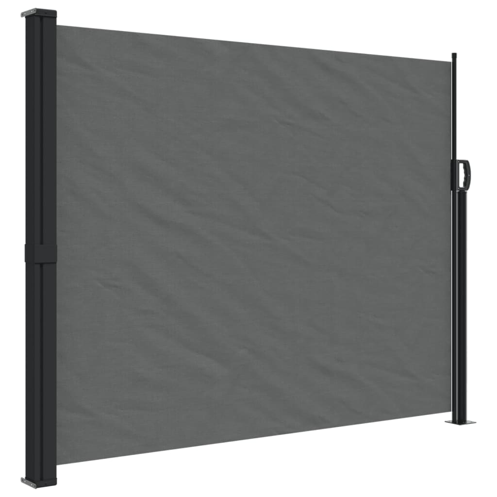vidaXL Toldo lateral retráctil 160x600 cm Color Negro, Crema, Azul