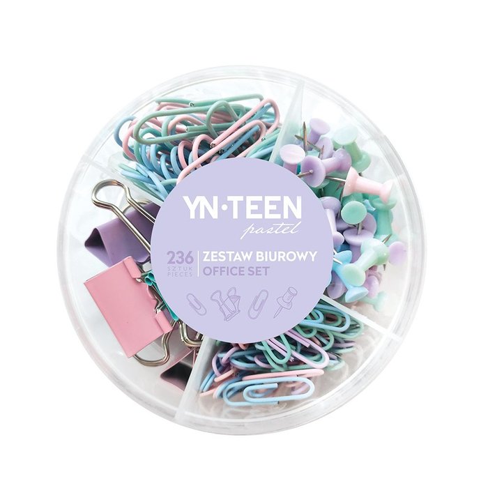 INTER SET OFICINA REDONDO PASTEL 236 PIEZAS PASTEL