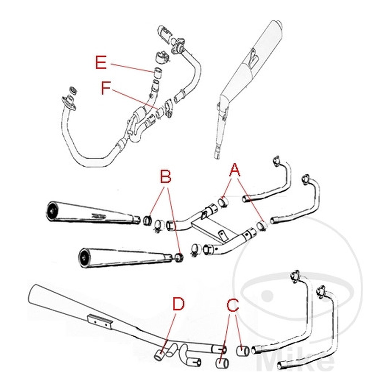 Junta Conector De Escape Oem 45X51x37 Mm 734.48.84