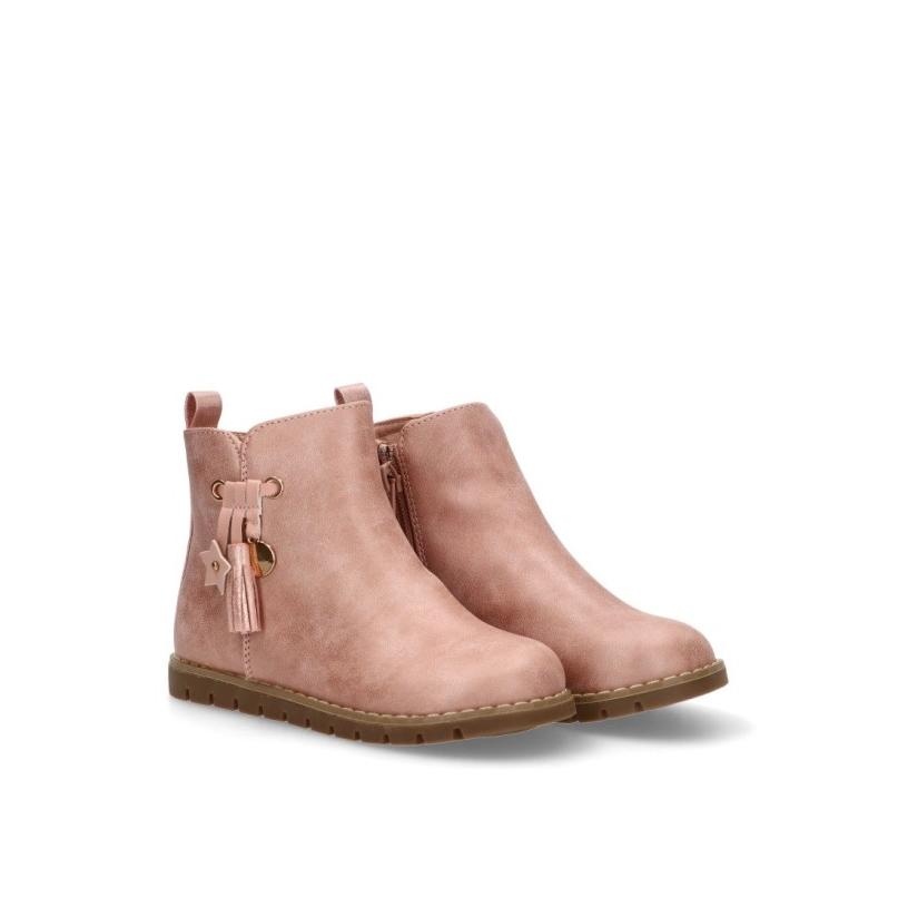 Botin Bubble Bobble - Niña - Suela Plana - Modelo C1151 - Color Rosa