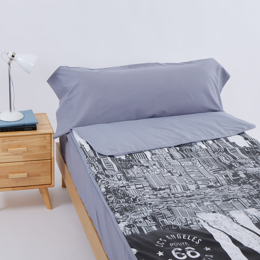 10XDIEZ Funda saco ajustable nórdico skyline - Funda ajustable para saco nórdico suave y duradera