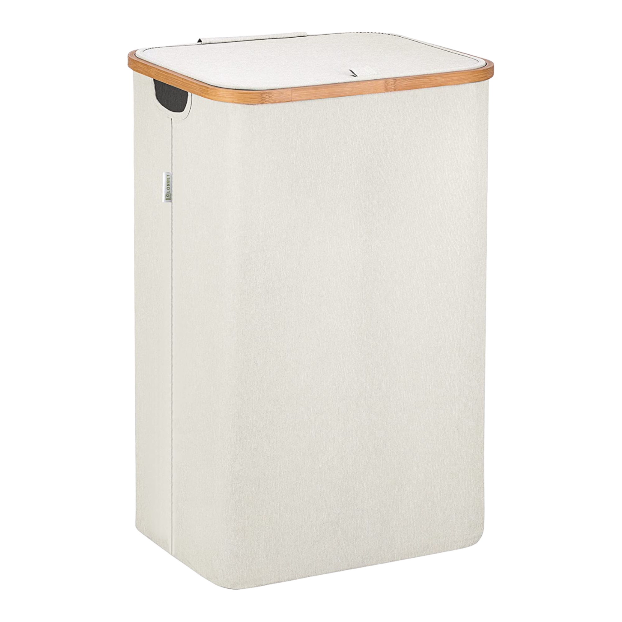 Cesto de Ropa Sucia de Bambú con Tapa y Asas: 72L o 100 L, 1 o 2 Clasificaciones, Plegable, Bolsa Interior Lavable a Máquina - Solución Elegante y Práctica para la Lavandería en tu Dormitorio ,Cubo Ropa Sucia （CUB002 1999）
