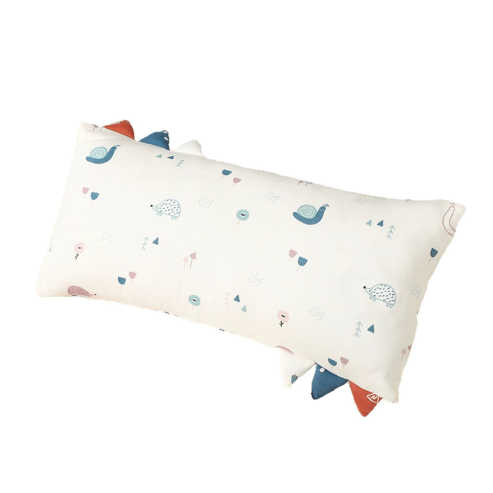 CA Almohada masticable de algodón para bebé, almohada relajante para la siesta, transpirable y agradable para la piel, almohada desmontable antisueño