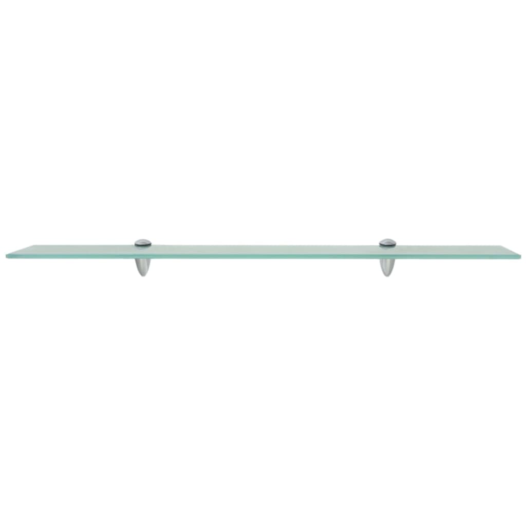 vidaXL Estante flotante de cristal 80x20 cm 8 mm Transparente, Negro, Blanco Mueble Almacenaje Estantería para Oficina, Estudio, Dormitorio Estantería/Librería/ mueble de Almacenamiento