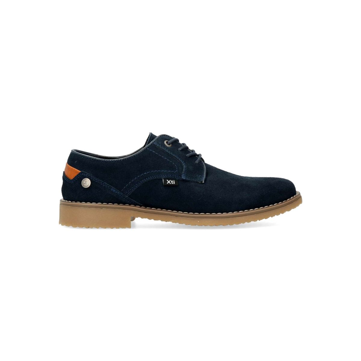 XTI - Zapato oxford serraje para hombre, elegante y versátil con suela antideslizante y plantilla acolchada extraíble