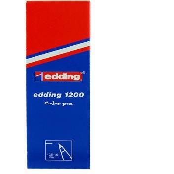 Caja 10 Rotuladores Edding Punta Fibra 1200 VARIOS COLORES POR CAJA Punta Redonda 0.5mm