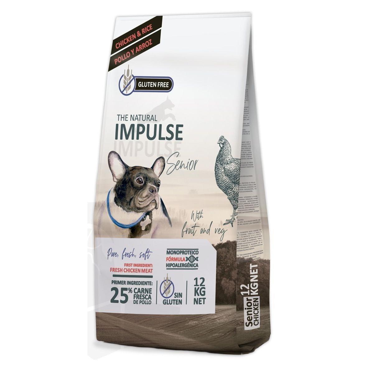 The Natural Impulse Dog Senior Chicken - Pienso Para Perros Senior de Pollo