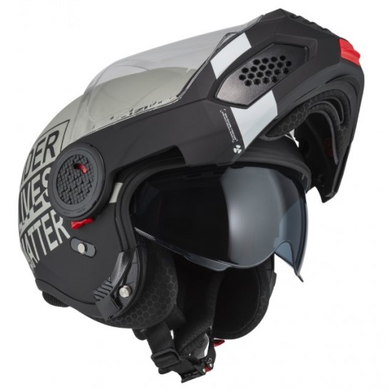 NZI MINIMOD DUO Involt gris negro mate casco abatible doble homologación 150341B012