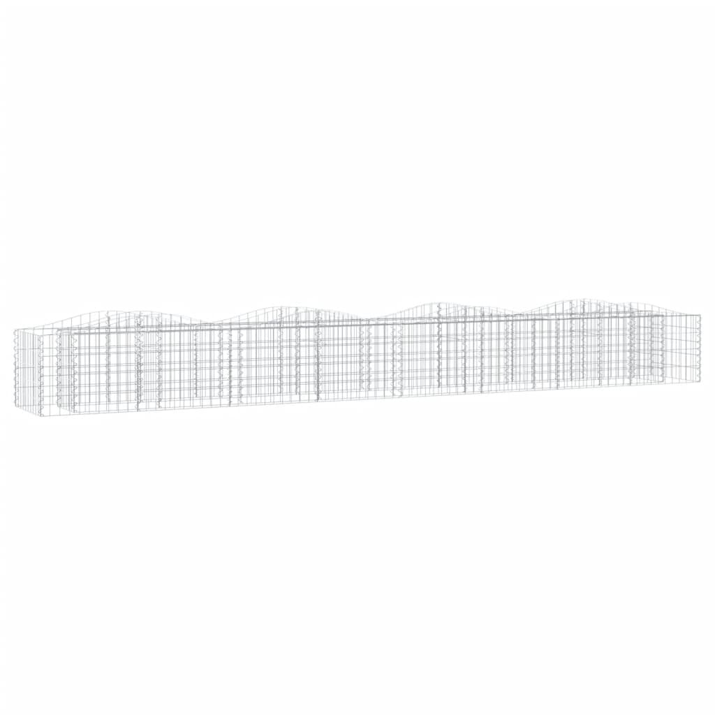 Arriate de Gaviones de Arco Vidaxl Hierro Galvanizado 200x50x50 Cm