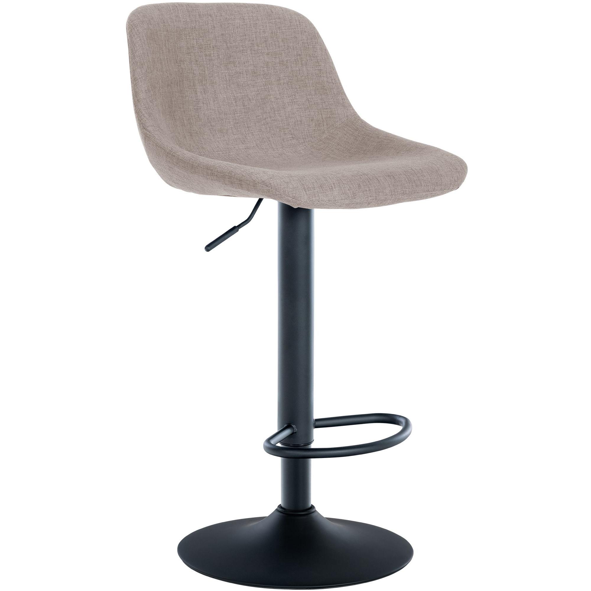 Taburete de bar Loft Gris topo,Tela