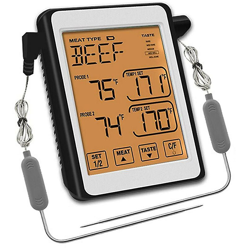 CA Termómetro de cocina profesional Direct Power SARL con sonda y pantalla LCD.