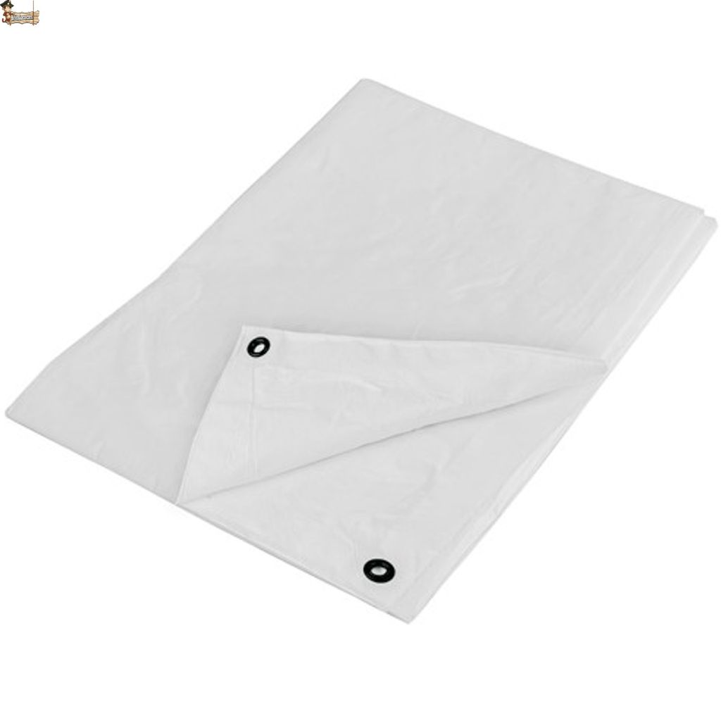 Toldo Bricoloco.com Lona Impermeable Blanco Multiuso Resistente Viento Granizo Lluvia