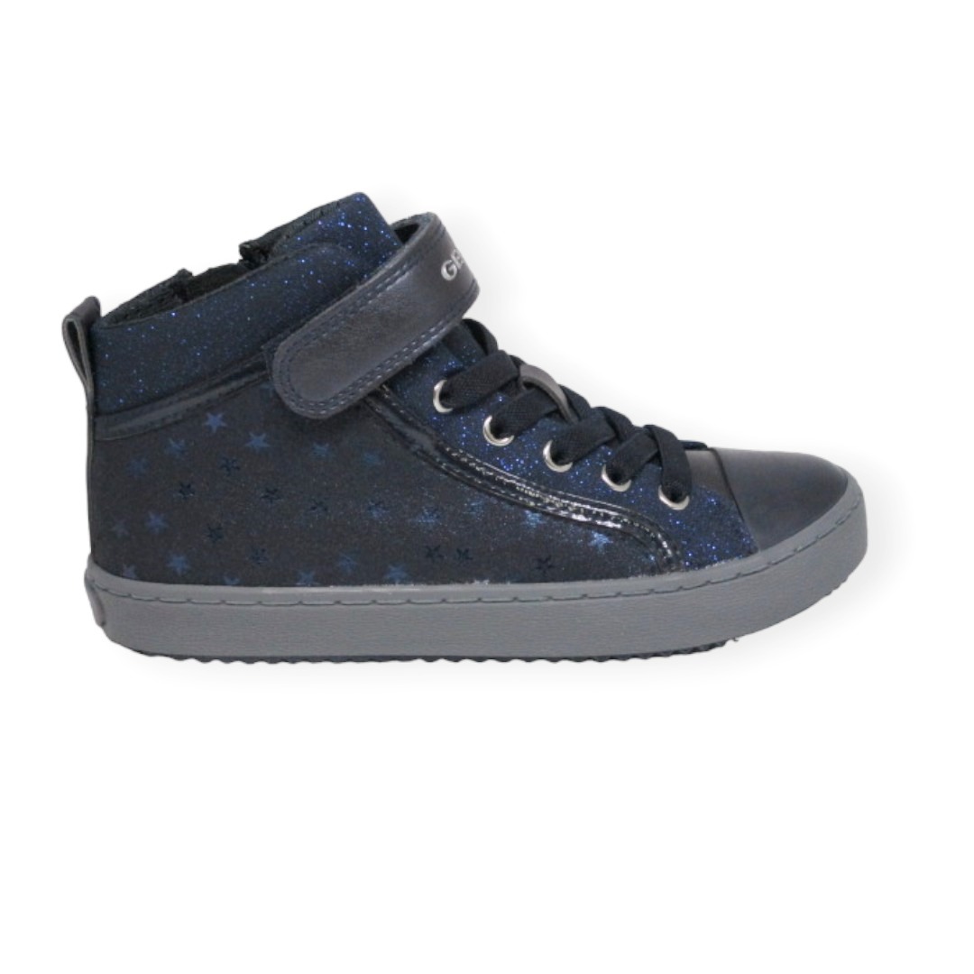 Geox J744GI Azul Kalispera. Bota con cordón para niñas