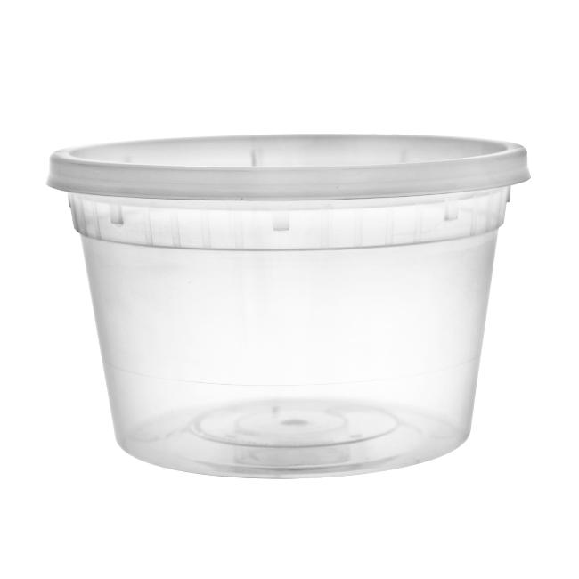 MONOUSO | Envase de Plástico PP con Tapa Transparente “Deli Range” 460ml (40 Uds)