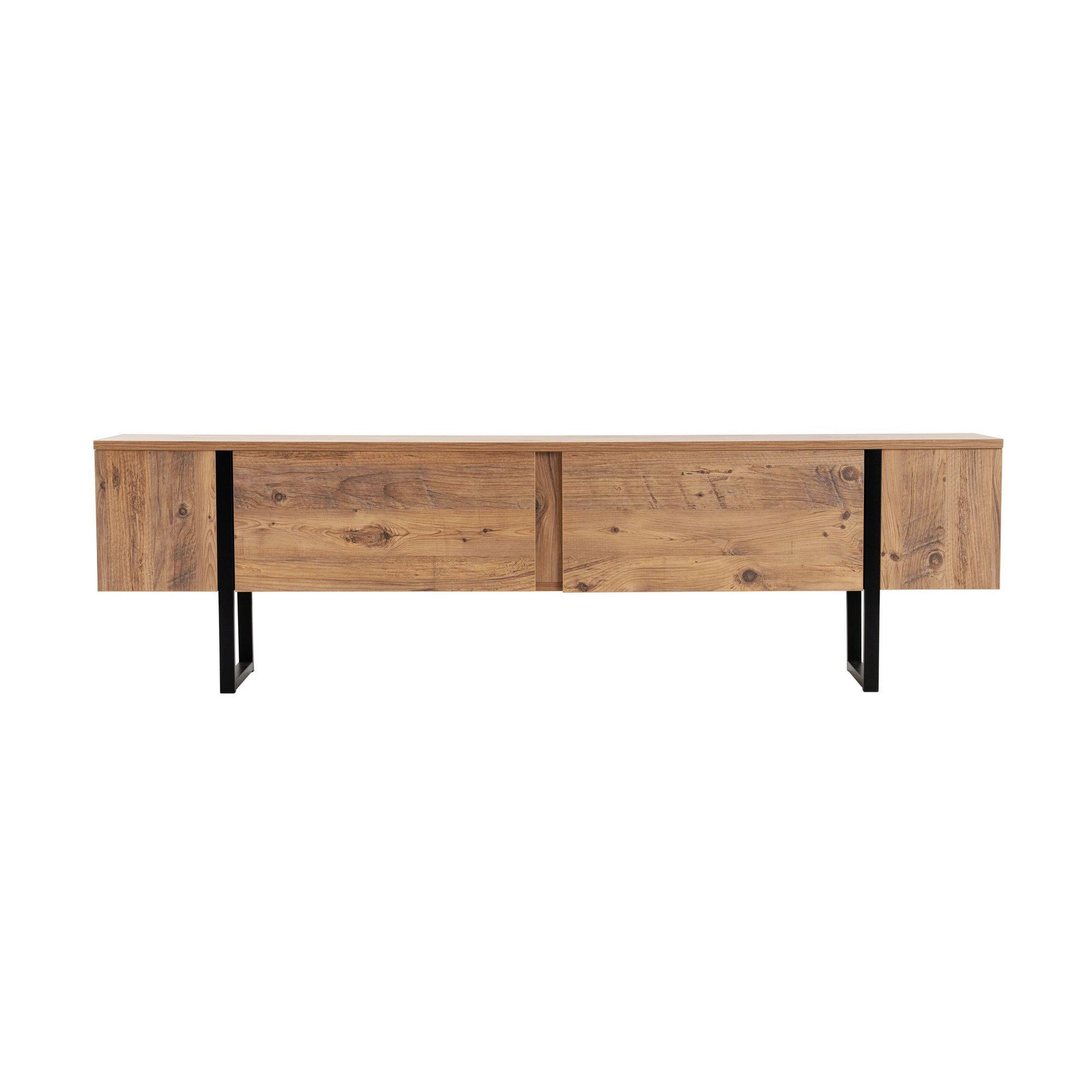 Habitat y Jardin - Mueble para la tele de madera <<Serenity>> 180 x 30 x 50 cm - Pino atlántico