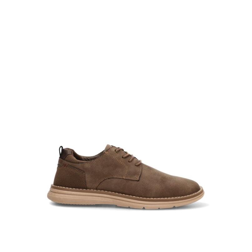 Zapato Etika - Hombre - Suela Plana - Modelo 60929 - Color Taupe