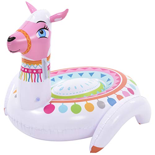 Hinchable con forma de Alpaca, Color Blanco 110x100x80cm (37528) +3 años