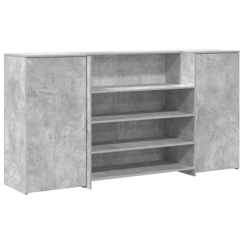 vidaXL Mostrador de recepción 200x50x103,5 cm madera de ingeniería Multicolor