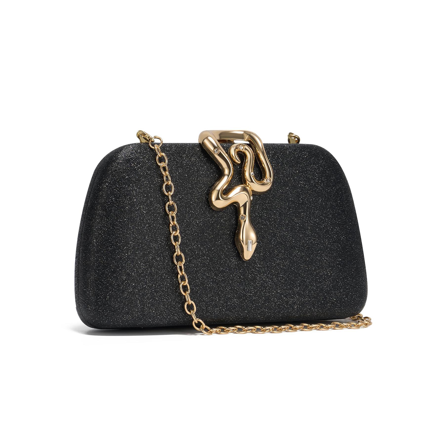 Clutch de lentejuelas para mujer, elegante billetera para ocasiones formales de noche, un bolso brillante y minimalista