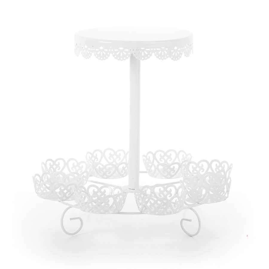 Glotomania - Soporte para Cupcakes Blanco - Acuario