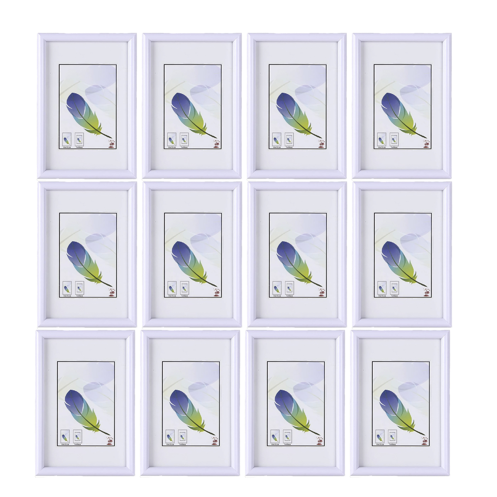 Marco de Fotos Esencial Blanco O Negro, Portafoto de PVC de color Blanco o Negro, Cuadros  para poner Fotos,   Marcos de Fotos con Cristal para Mesa y Escritorio, Hogar y Decoración, Fotos de Tamaño Estándar