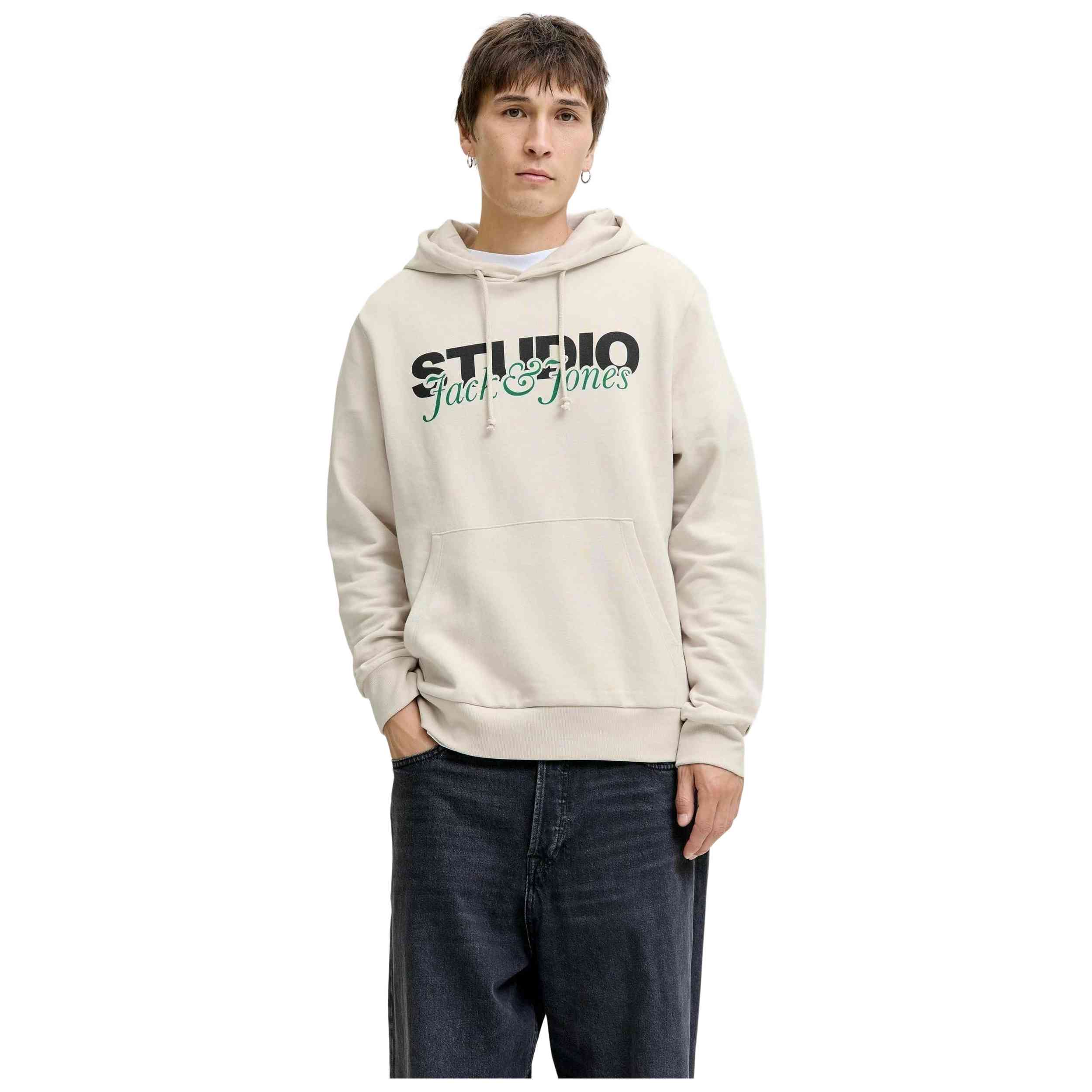 Sudadera Jack & Jones modelo Jjyuki Sweat Hood Bf en color Beig