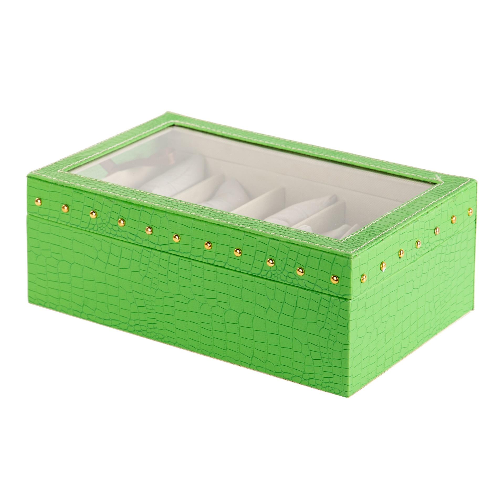 Caja 10 relojes pu 28x18x10 cm , El mejor complemento para tu hogar.