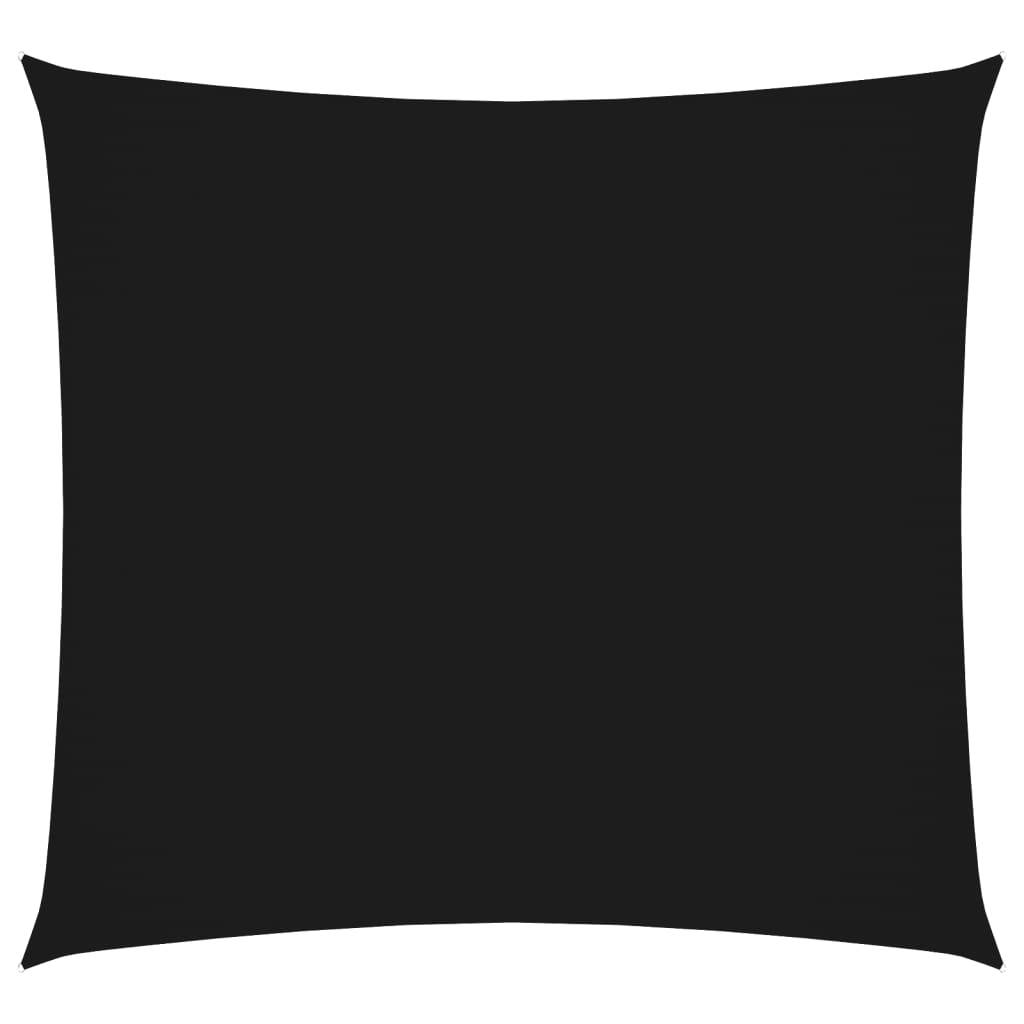 vidaXL Toldo de vela cuadrado tela Oxford negro 4x4 m
