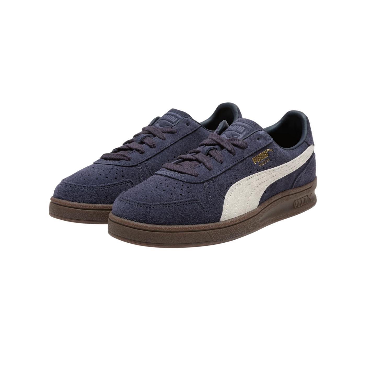 Zapatillas puma indoor suede marino de hombre.