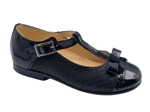 Andanines - Merceditas de charol para niñas modelo 162425, elegantes y cómodas para uso diario, estilo clásico sin cordones, ideal para colegio y ocasiones formales