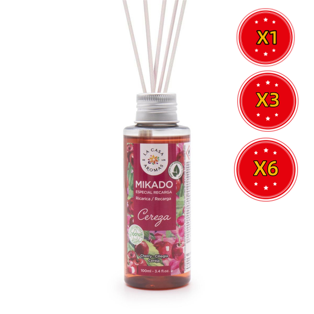 Mikado - Colección Exquisita - Ambientador 100 Ml - Aromas Naturales - Pack de 6 Unidades