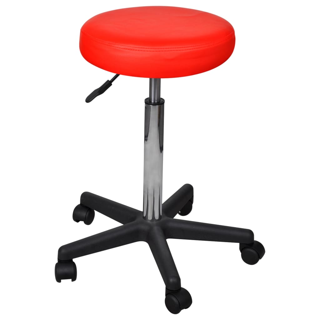 vidaXL Taburete de oficina en color Blanco/Rojo/Negro y más | cómodas modernas ergonómicas para comedor cocina salón hogar