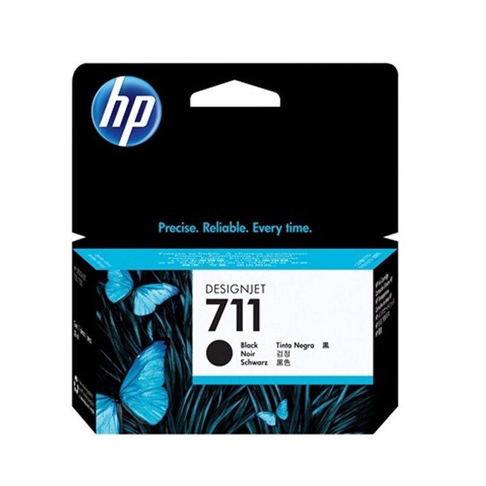 HP - Cartucho 711 negro de tinta con base de pigmento para impresora HP DesignJet T520 y T120, volumen 38 ml, tecnología TIJ 4.x