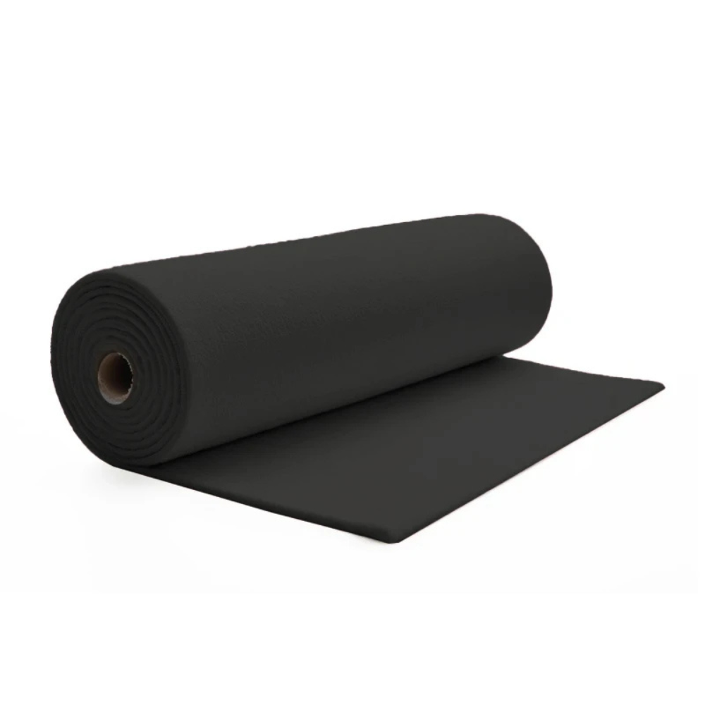 Arquiservi - Moqueta Ferial Negro Ignífuga en Rollo – Ideal para Eventos, Ferias y Stands